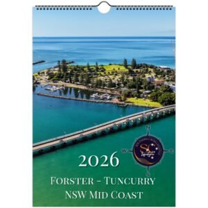 Forster Tuncurry NSW Mid Coast Aerial Drone Wall calendar 2026