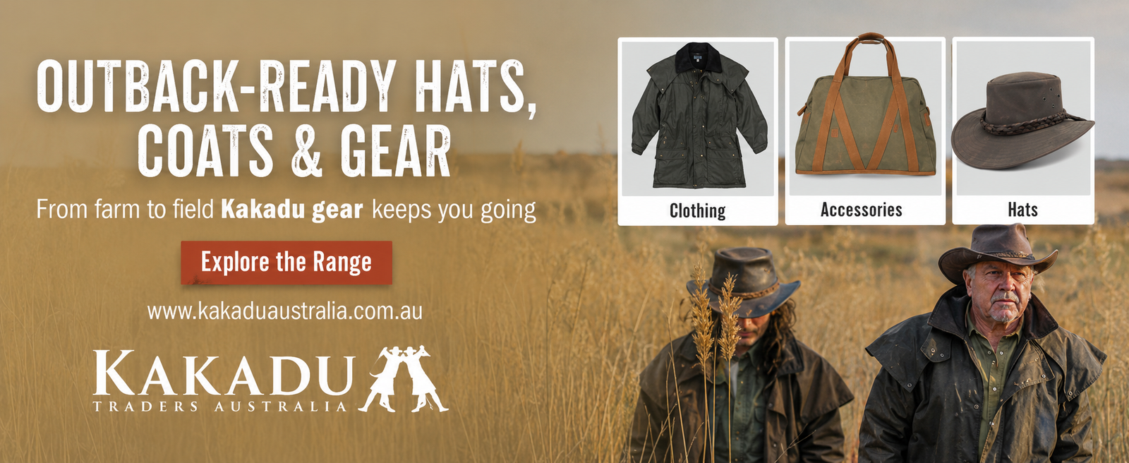 kadadu traders hats, coats and gear for the outback